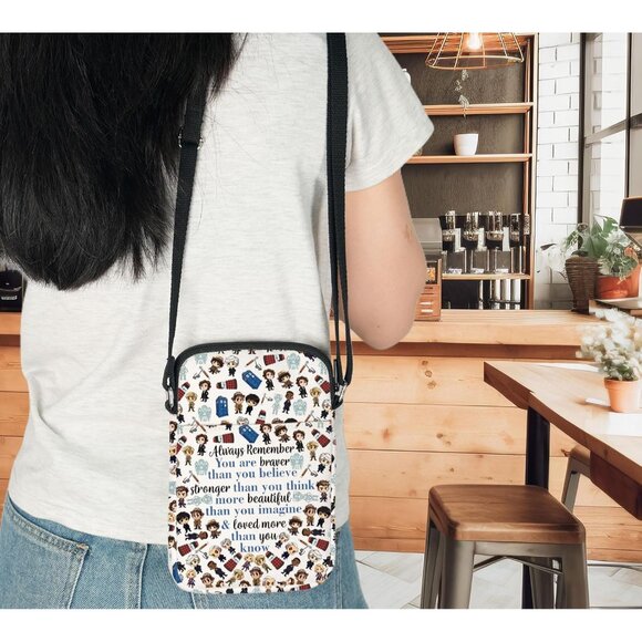 Doctor Who Police Box Crossbody Bag - Durable Canvas, Vivid 3D Print, Spacious, - Picture 7 of 7